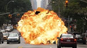 exploding car